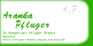 aranka pfluger business card